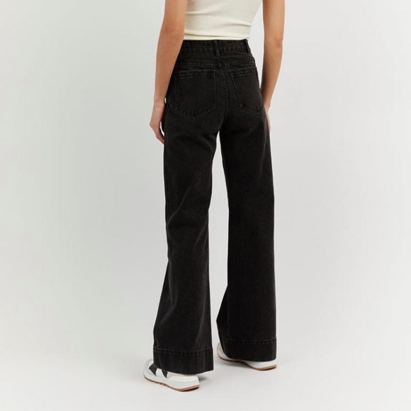 DISSH black wide leg jeans - Picture 4 of 5